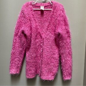 Fluffy Pink Gymboree Children’s Button Down Cardigan. Children’s size M